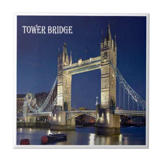 ENG080 LONDON TOWER BRIDGE（イギリス） タイル (正面)