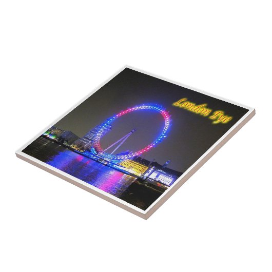 ENG081 LONDON EYE，イギリス，ヨーロッパ， タイル (側面)