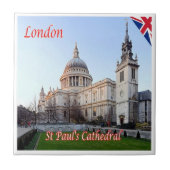 ENG083ロンドンセントポール大聖堂 タイル (正面)