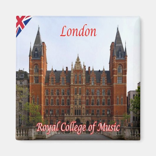 ENG084ロンドン王室の大学冷蔵庫 マグネット (正面)