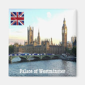 ENG086 LONDON PALACE OF WESTMINSTER,冷蔵庫 マグネット (正面)