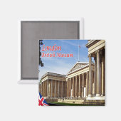 ENG093 LONDON BRITISH MUSEUM,冷蔵庫 マグネット (正面/裏面)