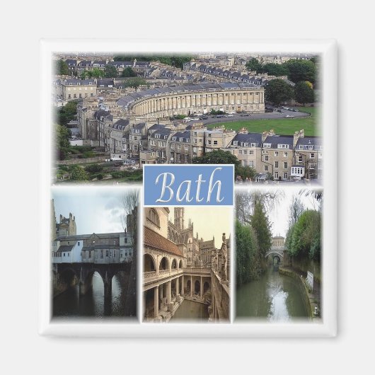 ENG097 BATH SOMERSET，イギリス，冷蔵庫 マグネット (正面)