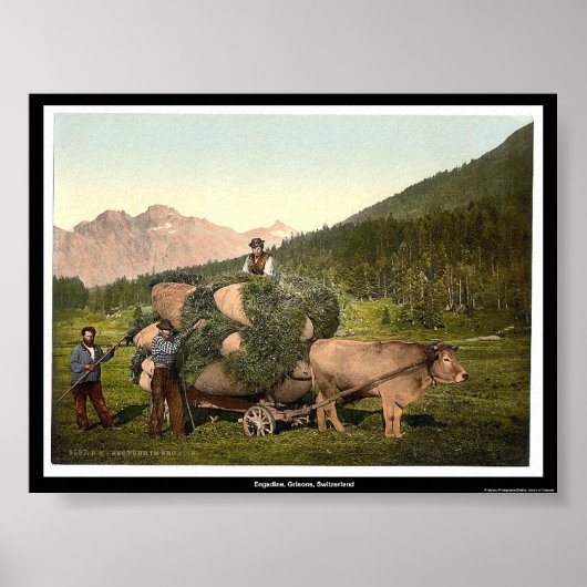 Engadine、Grisons、スイス ポスター (正面)