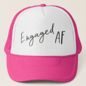 Engaged AF チャコールロゴ ユニセックス キャップ (正面)
