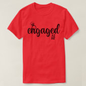 Engaged Af Bride To Be Wedding Ring Future Mrs Tシャツ (デザイン正面)