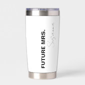 Engaged Future Mrs. Tumbler personalised  Pool 保温保冷タンブラー (背面)