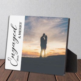 Engaged & Merry Couple Photo フォトプラーク