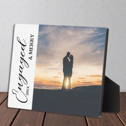 Engaged & Merry Couple Photo フォトプラーク