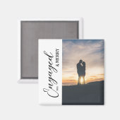 Engaged & Merry Couple Photo マグネット (正面/裏面)