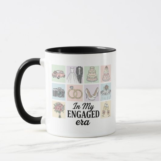 Engaged Mug, Engaged Announcement Mug, Engaged Era マグカップ (左)