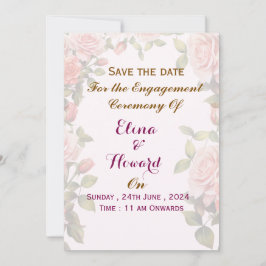 Engagement Ceremony Invitations 招待状