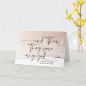 Engagement Congratulations for Bride and Groom Car カード (黄色い花)