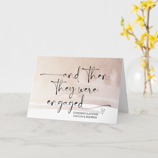 Engagement Congratulations for Bride and Groom Car カード (黄色い花)