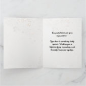 Engagement Congratulations Swans Elegant Wedding C カード (内部)