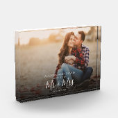 Engagement Couple Photo Wedding Elegant Simple フォトブロック (左)