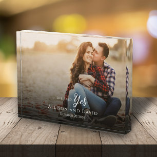 Engagement Couple Photo Wedding Elegant Simple フォトブロック