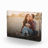 Engagement Couple Photo Wedding Elegant Simple フォトブロック (右)