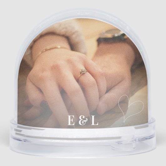 Engagement Couples Wedding Picture Script Heart (裏面)