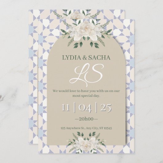 Engagement Invitation Card 招待状 (正面/裏面)