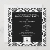 ENGAGEMENT INVITATIONS :: damask colors 10 招待状 (裏面)