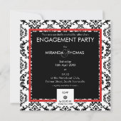 ENGAGEMENT INVITATIONS :: damask colors 11 招待状 (裏面)