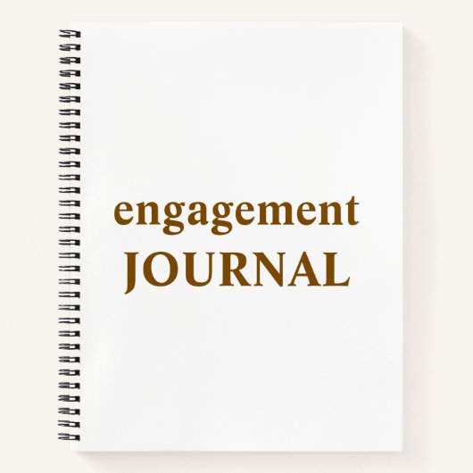 Engagement Journal and Memory Book | Engagement Gi ノートブック (正面)