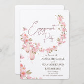 Engagement Party Celebration Invitation 招待状 (正面/裏面)