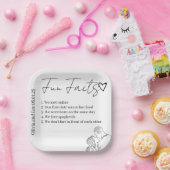 Engagement Party Fun facts Name Wedding  ペーパープレート (パーティー)