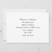 Engagement Party Invitation 招待状 (裏面)