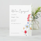 Engagement Party Invitation, Minimalist Floral 招待状 (スタンド正面)