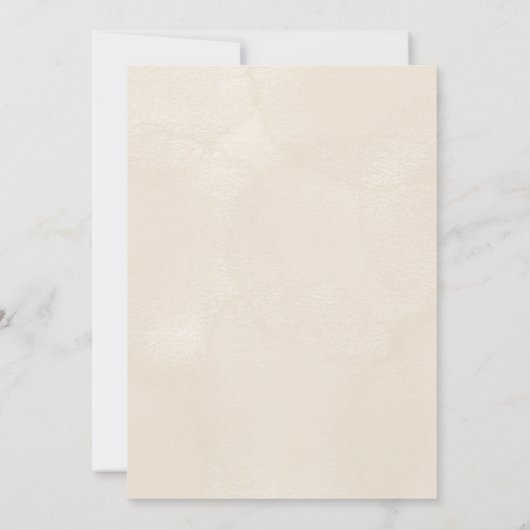 Engagement party Invitation with floral border 招待状 (裏面)