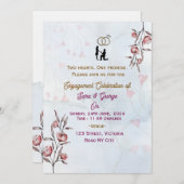 Engagement Party Invitations  招待状 (正面/裏面)