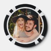 Engagement Party Monogram Photo Poker Chip ポーカーチップ (裏面)