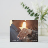 Engagement Photo Announcement Card シーズンポストカード (スタンド正面)
