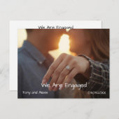 Engagement Photo Announcement Card シーズンポストカード (正面/裏面)