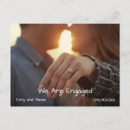 Engagement Photo Announcement Card シーズンポストカード
