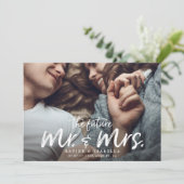 Engagement Save Date未来の氏及び夫人 招待状 (スタンド正面)