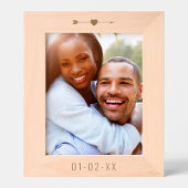 Engagement/Wedding Date Heart Arrow レーザー彫刻フレーム