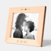 Engagement/Wedding Date Heart Arrow Horizontal  レーザー彫刻フレーム