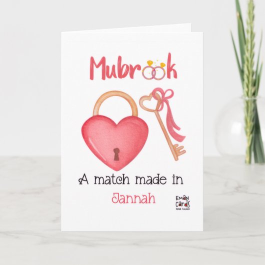 Engagement Wishes with a Heart  カード (正面)