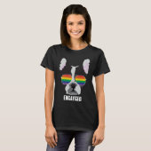 Engayged  Boston Terrier Dog Gay Pride Tシャツ (正面フル)