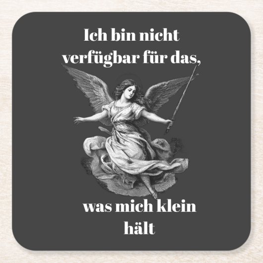 Engel der Unverfügbarkeit  スクエアペーパーコースター (正面)