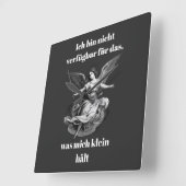 Engel der Unverfügbarkeit スクエア壁時計 (傾斜)