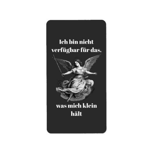 Engel der Unverfügbarkeit ラベル (正面)