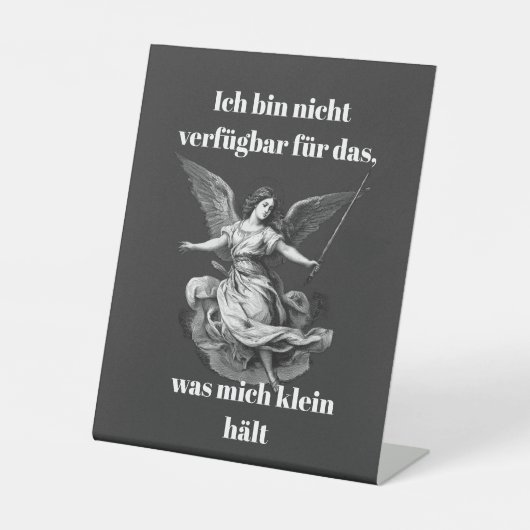 Engel der Unverfügbarkeit  台座サイン (正面)