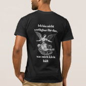 Engel der Unverfügbarkeit  Tシャツ (裏面)