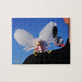 Engel fubby op mijn schouder met uitdagend Monster ジグソーパズル (横)