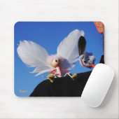 Engel fubby op mijn schouder met uitdagend Monster マウスパッド (マウス)