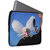 Engel fubby op mijn schouder met uitdagend Monster ラップトップスリーブ (正面右)